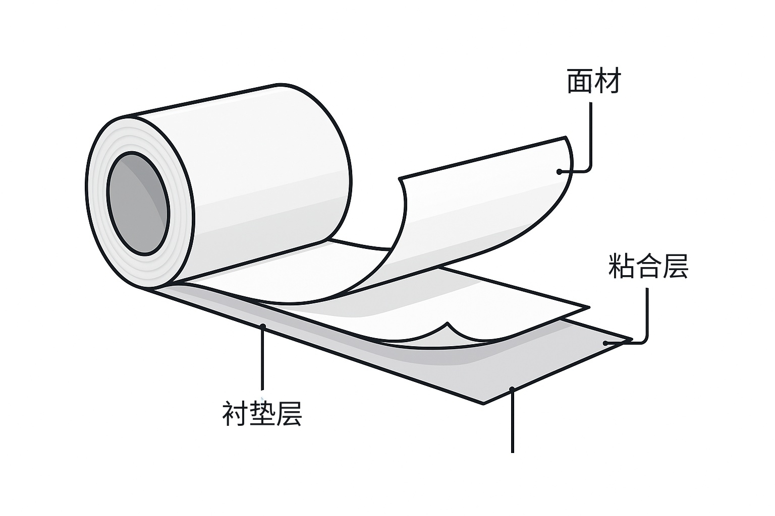 不干膠標簽貼標起翹常見問題示意圖